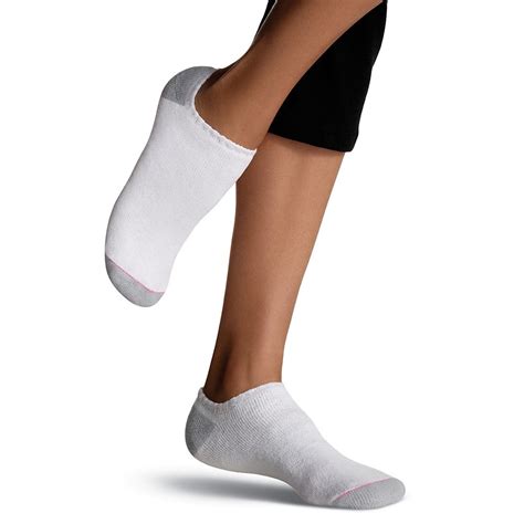 womens hanes no show socks|More.